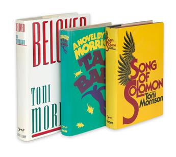 MORRISON, TONI. Group of 3 Signed First Editions.